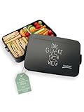 ABENTEUERNAH Brotdose personalisert, Brotdosen für Männer, Lunchbox Handwerker, Bento Box Erwachsene, Männerfrühstück, Geschenk Papa zum Vatertag mit Namen (Das guckt sich weg)