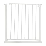 Relaxdays Treppenschutzgitter, 75–80 cm, ohne Bohren, Baby & Kleinkind, Treppe & Tür, Türschutzgitter zum Klemmen, weiß