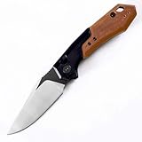 Joa klappmesser klein camping wandern leicht taschenmesser Alu schwarz braun tanto edc stahl messer aus G10 griff faltbar outdoor messer survival Jagdmesser gegen einhandmesser