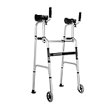 Aufrechter Rollator Unterarm-Rollator zum Aufstehen, großer faltbarer Rollator für Senioren, ältere Menschen, Behinderte, Gehhilfe, geeignet für postoperative Rehabilitation, eine kluge Wahl