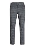 JACK & JONES Herren Jpstmarco Jjcooper Structure Sn Chinohose, Smoked Pearl/Detail:Check, 30W / 32L EU