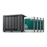 Synology DS425+ 4-Bay Diskstation NAS (Intel Celeron J4125 4-Core 2GB Ram 2xRJ-45 1GbE LAN-Port) 16TB Bundle mit 4X HAT3300-4T