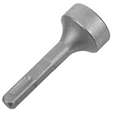 PRETYZOOM Handheld Stahl Pfostenramme Hammerbohreraufsatz mit Robustem Stahl für Erdungsstabinstallation Kompatibel mit Meisten Bohrhämmern Vielseitig für Pfosten Lüftungsrohrarbeiten