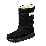 Winterstiefel Damen Und Herren Gefüttert Elegant - Schneestiefel Halbschaft Thermostiefel Rutschfester Sohle Winterboots Leicht Bequem Stiefeletten Verdickte Warm Übergangsstiefel