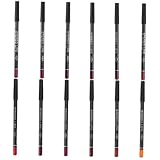 CRILSTYLEO 12St Schwarzer Lip liner Beauty-Kosmetik-Tool Schminkkasten natürlicher Lipliner weiblicher Lipliner schminkstift matte lipstick lipleiner Lippenstift kosmetisches Accessoire Holz