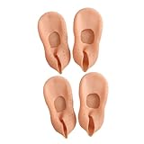 Homoyoyo 2 Paare Sebs Socken Elastische Atmungsaktive Rutschfeste Strand Haussocken Flexibel Hautfarben Leichte Strapazierfähige Schutzsocken für Fußpflege und Wassersport