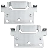 Halterung Mittelbalken passend als Ersatzteil für IKEA 116791 SKORVA Montageplatte HEMNES BRIMNES MALM Bett Camper befestigen Bettbeschlag (2 Stück)