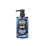 BARBER MARMARA Rasiergel Männer No.76 - Herren Rasiergel transparent 500ml - Shaving Gel Men - für eine präzise Rasur der Bartkonturen - optimales Gleiten - Kühlt die Haut - mit Pumpenspender