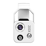 200 x Handy-Mikroskop-Objektiv mit LED-Licht, tragbares digitales Mikroskop für Kinder, Handmikroskop, Dermatoskop, Hautdiagnose, Haaranalysator