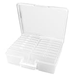 Nicrulp Fotobox Aufbewahrungsbox, Foto Organizer Box, Fotoboxen Zur Aufbewahrung, Fotoaufbewarungsbox, Fotoaufbewahrungsbox, Foto-Organizer aus Kunststoff für Karten, Handwerk, Aufkleber