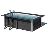 Gre Rechteckig-Holzpool Composite 326X186X96 cm KPCOR2814