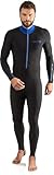 Cressi Skin 1 mm – Superelastischer Anzug, schwarz, blau, Größe XL/5