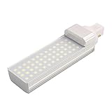 New Lon0167 Leuchtstoffröhre, zuverlässig, horizontaler Anschluss an 2P-Anschluss, AC85-265 V, 9 W, G23, 6000 K, 52 LEDs, milchig weiß (id:9e1 73 bf 305)