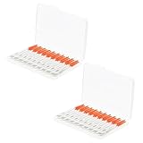 TOKIDNY 160 Stk Interdentalbürste -Werkzeug tragbar Mundpflegebürste Zahnzwischenraumreinigungsbürsten mundhygiene -Picks Werkzeuge für die Mundpflege tpe Orange
