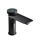 KLVN Kreatives Design Einhebel-Wasserhahn aus schwarzem Messing: Hotel Badezimmer Sanitär Waschtischarmatur