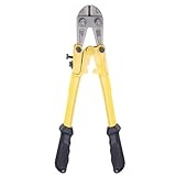 HARFINGTON Robuster Bolzenschneider, 30,5 cm, Mini-Lockschneider, Cr-V-Legierung, Stahlklingen, Bolzenschneider, Bi-Material-Griff für Drahtzaun, Schraubenschneidewerkzeug