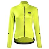 GORE WEAR Damen Thermo Fahrrad-Trikot Progress, 40, Neon-Gelb