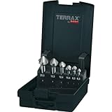 RUKO Kegel- und Entgratsenker-Satz 6tlg. DIN 335 Form C 90° HSS Ø 6,3-20,5 mm in Kunststoffkassette - A102152RO