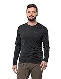 Jack Wolfskin Herren Sky Thermal L/S M Wander-Shirt, Schwarz, M