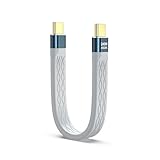 LLINthy USB C Kabel Zur Flexiblen Unterstützung Von Thunderbolt4/3 4 PD240W Schnelles Von 8K Video 40 Gbit/s Daten Flaches Flexibles USB