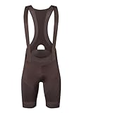 Herren Radhose mit Trägern Rennrad Bibs Fahrradhose MTB Bib Pants 6 Stunden Polsterung Für Outdoor Radsport(Coffee,XXL)