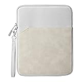 TiMOVO 9-11 Zoll Tablet Tasche für iPad 10. Gen. 10.9', iPad 9/8/7. Gen. 10.2“, iPad Air 11/Air 5/4. Gen. 10.9', Galaxy Tab A9+/A9 Plus 11“, Schutztasche mit Tasche, Hellgrau