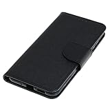 Mobilfunk Krause - Book Case Fancy Etui Handytasche Tasche Hülle für Huawei P10 Lite (Schwarz)