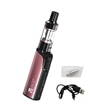 Vaptio COSMO Vape Kit mit 2.0ML Zerstäuber Dual Spule Cosmo Elektronische Zigarette Vape Starter Kit No E Flüssigkeit Kein Nikotin (Roségold)