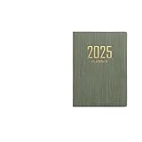 Inspirierendes Notizbuch 4 stücke A7 Mini Agenda Buch Tragbare Tagebuch Wochenplaner Notebooks To Do Liste Notizblock Mit Kalender Schule Bürobedarf Geeignet für Studenten, Arbeiter(DarkGreen)