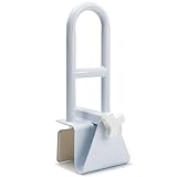 ITSOGOO Badewannen Einstiegshilfe Haltegriff Badewanne Mit Verstellbarer Breite ≥ 8 cm,Belastbarkeit Bis 136 kg,Ein und Ausstiegshilfe Senioren Weiß