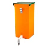 agrarking.de Nippeltränke orange 1 Liter mit Licht und Vitaminschutz - Metall Halterung