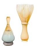 Ruhnjyg Schneebesen Matcha, handgefertigter Teebesen | praktischer, traditioneller japanischer Matcha-Rührer, professionelles Schneebesen für Zuhause, Küche, Esszimmer