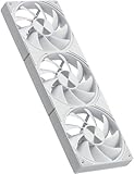 upHere gaming U3T3 PC Lüfter, 4-Pin PWM 120mm Lüfter, Hohe Leistung Kühlung 1650 RPM Hydraulic Bearing PC Fans, 25dB(A) Leiser Daisy Chain Lüfters für PC Case CPU Kühlung - Weiß
