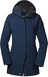 Schöffel Damen Ins. Rotterdam 424 Parka Mäntel, Navy Blazer, 42 EU
