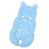 Kinderwagen-Matte – Bohnendaunen, atmungsaktives Netzgewebe, 67 x 38 cm, doppelseitiger Kinderwagen-Einsatz, doppelseitige Kinderwagen-Matten für bequemes Sitzen, Schutz des Kinderwagens und Eve