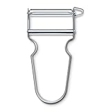 Victorinox Sparschäler STAR, Kartoffelschäler, Zweischneidig mit Pendelklinge, Extra Scharf, Metallgriff, Swiss Made