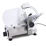 Kommerziell, halbautomatisch, für den Hausgebrauch, Feinkost-Schneidemaschine, multifunktional als Edelstahl für Fleisch, Käse, Brot, Silber