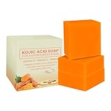 Kurkuma-Seifenstück,Natürlich aufhellende Haut, aufhellendes natürliches Peeling, 3 Stück Kurkuma-Gesichtswaschmittel - Aufhellende Seife, Kurkuma-Flüssigseife für klare Haut, Vesone