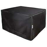 Abdeckung Gartenmöbel Winterfest Abdeckplane Balkonmöbel 210D Oxford Wasserdicht Abdeckhaube Schutzhülle für Gartentische Terrassenmöbel (126x126x74cm)