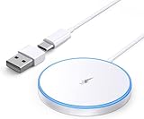 Mag-Safe Ladegerät Phone, Wireless Charger induktive ladestation für Phone 17 Pro Max/17/16/15 Pro Max/15/14/13/12 Serie, AirPods 4/3/2, LED kabelloses ladegerät mit Zwei Ladeanschlüssen