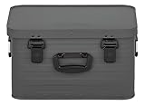 Enders® Alubox Toronto S Grey, 29 Liter, Aluminium Box 1 mm Wandstärke, spritzwasserdicht, stapelbar - Alukiste, Metallkiste, Metallbox mit Deckel - verwendbar als Transportbox, grau #3885