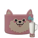Générique Silikongriff für Glasflasche, wiederverwendbare Kaffeetassengriffe, Kaffeetassenisolierung, niedliches Tier, Glasflasche ohne Becher.