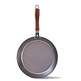 HAODUOO Glas-Kochtopf, Bratpfanne, Eisenpfanne, unbeschichtet, reine Eisenpfanne, raffiniertes Eisen, gebratenes Steak, Pfannkuchenpfanne