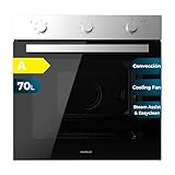 Cecotec Einbau-Backofen Multifunktion 70L Bolero Hexa M236000 Inox Time. 2800W, 6 Funktionen, Timer, Steam Base XXL, Steam Assist, Steam EasyClean, Kühlgebläse, Abtau-Modus, Eco-Modus, Umluft