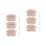 CAXUSD 2 Sätze Wandmontierter Halbrunder Blumentopf hängende Töpfe Hängende Körbe deckenkorb Hanging Basket zimmerpflanzen hängender Blumenkübel gartenpflanzer aus Kunststoff Plastik