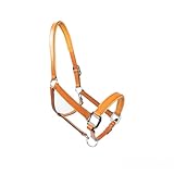 MTB Equestrian Weiches Lederhalfter Für Pferde – Vollständig Gepolstert – Beidseitig Verstellbar – Schwarz, Cognac Oder Dunkelbraun – Pony, Cob & Full (Cognac, Cob)