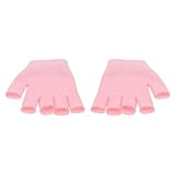 Cabilock Feuchtigkeitsspendende Gel handschuhe für Damen Fingerlos zur Behandlung Rissiger Haut Pflegend und Nährend für Trockene Hände Spa handpflege und Tägliche Anwendung
