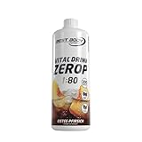 Best Body Nutrition Vital Drink ZEROP® - Eistee-Pfirsich, Original Getränkekonzentrat - Sirup - zuckerfrei, 1:80 ergibt 80 Liter Fertiggetränk, 1000 ml