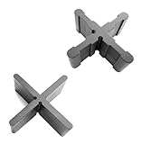 100 Stk. Fugenkreuze für Terrassenplatten 3 mm - 4 mm - 5 mm oder 6 mm Fugenbreite, Höhe 10 mm oder 20 mm, Fugenkreuz mit Boden auch als T-Stück (4mm X 10mm)