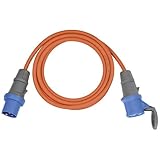 Brennenstuhl CEE 230V Camping-Verlängerungskabel 5m (H07RN-F 3G2,5 Kabel in der Signalfarbe orange, Camping-Stromkabel für den ständigen Einsatz im Außenbereich IP44, Made in Germany)